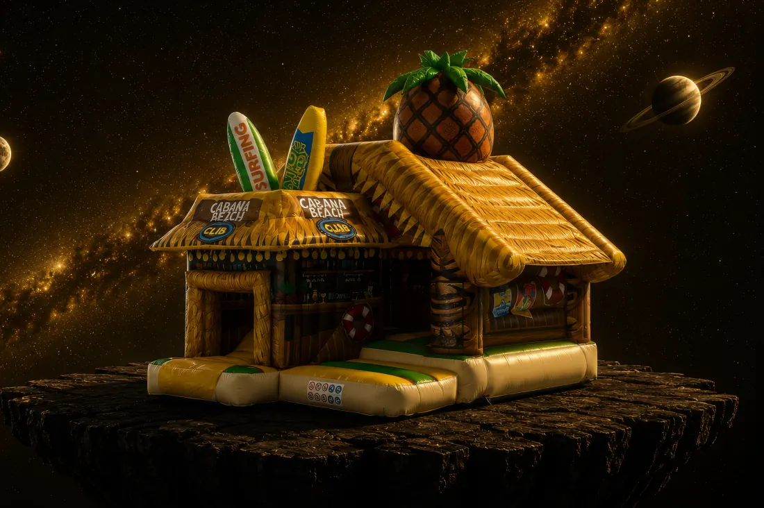 Cabana Club – Hüpfburg im Beach-Club-Design